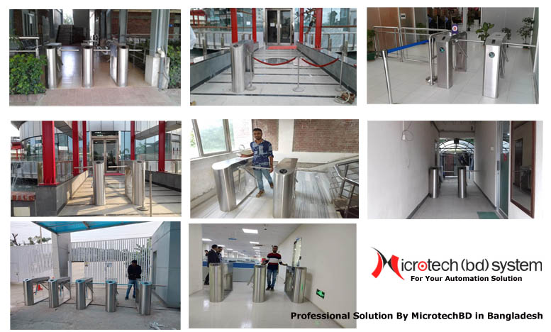 Tripod Turnstile Barrier Project Solution Provided By MicrotechBD System in Bangladesh 