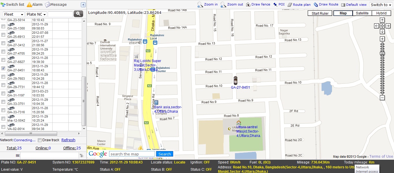 Online GPS Tracking System in Bangladesh